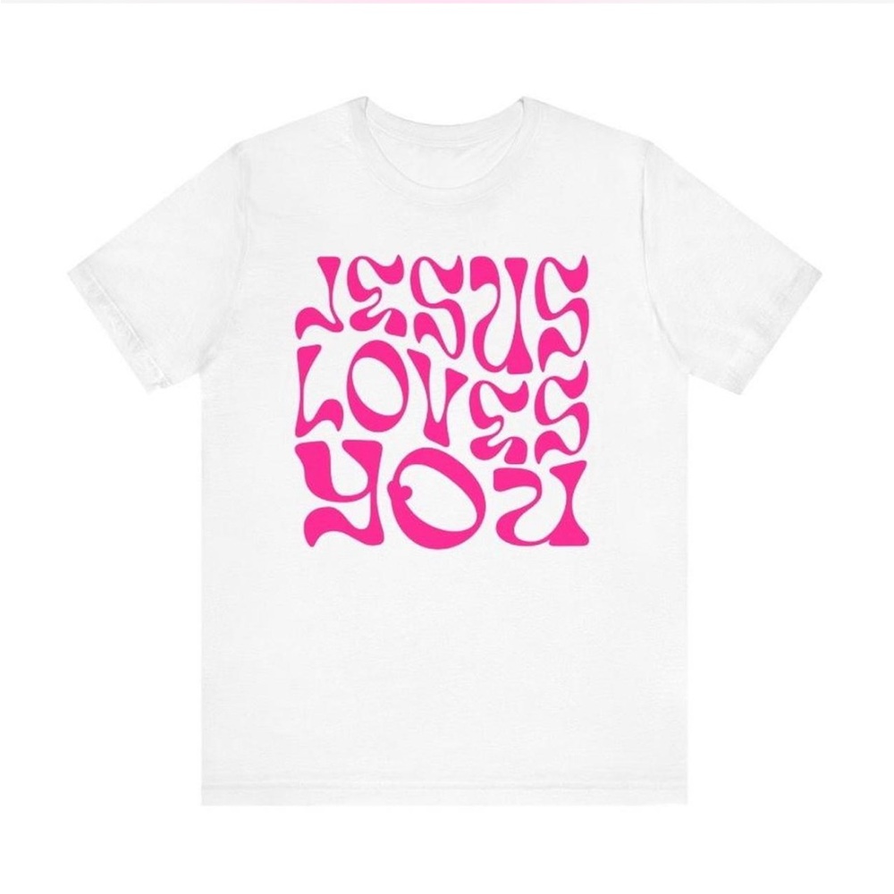 Christian Crewneck Short
Sleeve, Jesus Merch Faith Based Shirt, For Men Women
